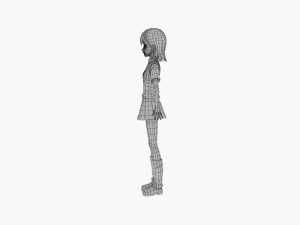 misaka mikoto - a certain scientific railgun 3D मॉडल