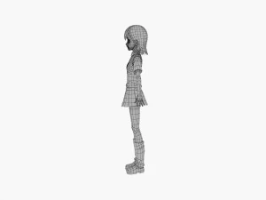 misaka mikoto - a certain scientific railgun 3D Model