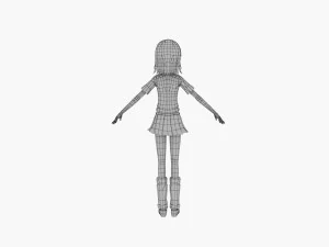 misaka mikoto - a certain scientific railgun 3D Model