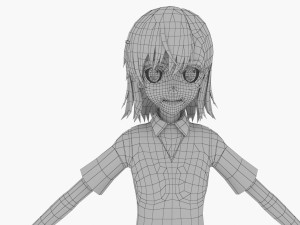misaka mikoto - a certain scientific railgun 3D मॉडल