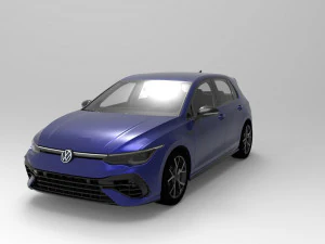2021 volkswagen golf r 3D Model
