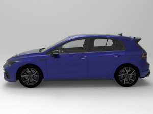 2021 volkswagen golf r 3D Модель