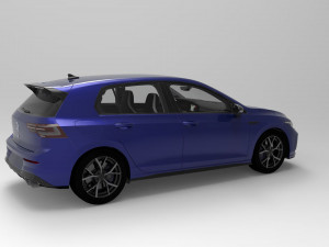 2021 volkswagen golf r 3D Модель