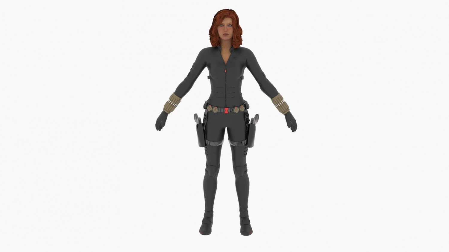 black widow 3D Model .c4d .max .obj .3ds .fbx .stl .blend 