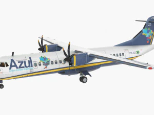 atr 72-202 azul compagnia aerea brasiliana Modello 3D