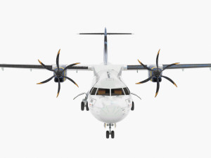 atr 72-202 azul brazilian airlines Model 3D