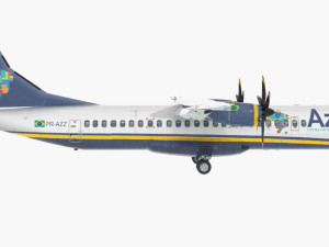 atr 72-202 azul brazilian airlines Model 3D