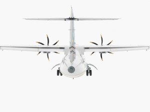 atr 72-202 azul brazilian airlines Model 3D