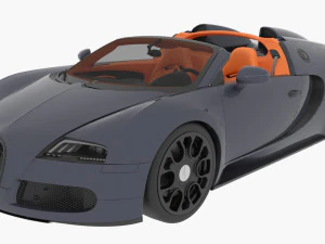 Grande esporte Bugatti Veyron Modelo 3D