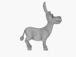 Cartoon donkey from shrek 3D Model