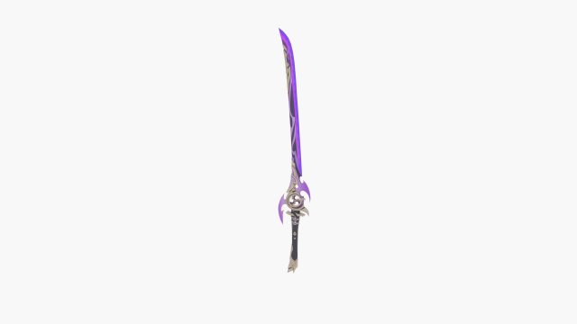 mistsplitter reforged sword genshin impact 3D Модель .c4d .max .obj .3ds .fbx .stl .blend 