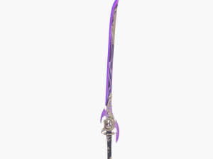 mistsplitter reforged sword genshin impact 3D Модель