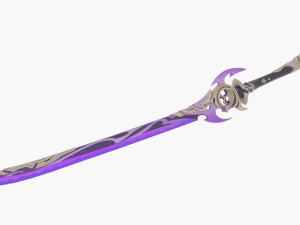 mistsplitter reforged sword genshin impact 3D Модель