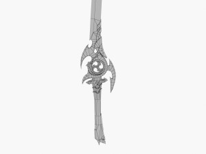 mistsplitter reforged sword genshin impact 3D Модель