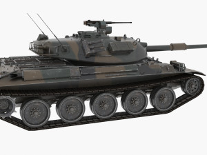 type 74 mbt 3D मॉडल