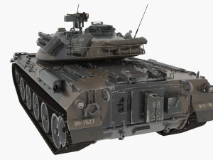 type 74 mbt 3D मॉडल