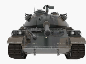 type 74 mbt 3D मॉडल