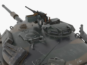 type 74 mbt 3D मॉडल