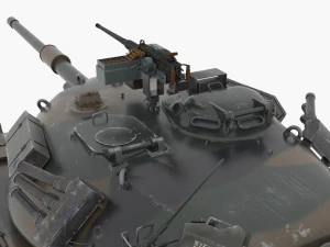 type 74 mbt 3D Model