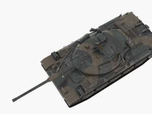type 74 mbt 3D मॉडल
