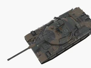 type 74 mbt 3D Model