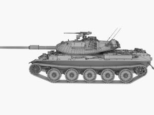 type 74 mbt 3D Model