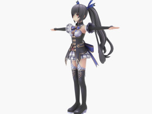 noire from hyperdimension neptunia Model 3D