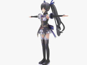 noire from hyperdimension neptunia 3D Model