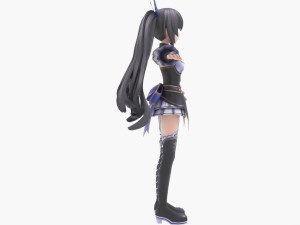 noire from hyperdimension neptunia Model 3D
