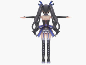 noire from hyperdimension neptunia Model 3D