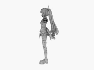noire from hyperdimension neptunia Model 3D