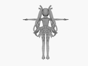 noire from hyperdimension neptunia Model 3D