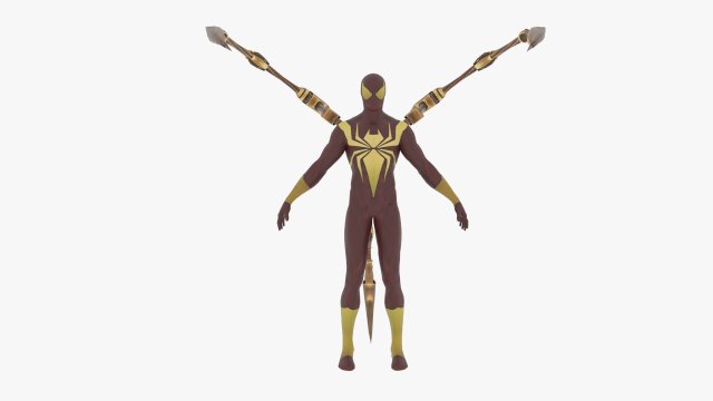 iron spider 3D Model .c4d .max .obj .3ds .fbx .stl .blend 