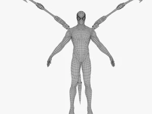 ara&ntilde;a de hierro Modelo 3D