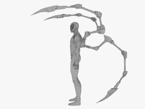 ara&ntilde;a de hierro Modelo 3D