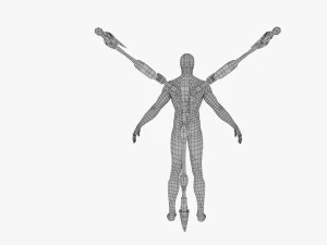 ara&ntilde;a de hierro Modelo 3D