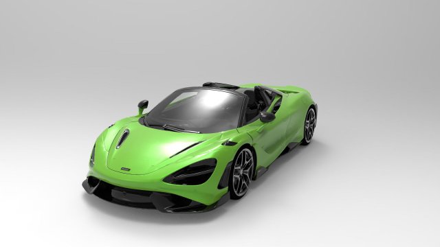 2022 mclaren 765lt spider Modello 3D .c4d .max .obj .3ds .fbx .stl .blend