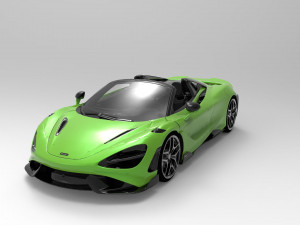 2022 mclaren 765lt spider 3D 모델