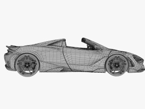 2022 mclaren 765lt spider Modello 3D