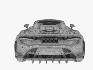 2022 mclaren 765lt spider Modello 3D