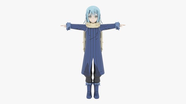 rimuru tempest from tensei shitara slime datta ken 3D Model .c4d .max .obj .3ds .fbx .stl .blend 