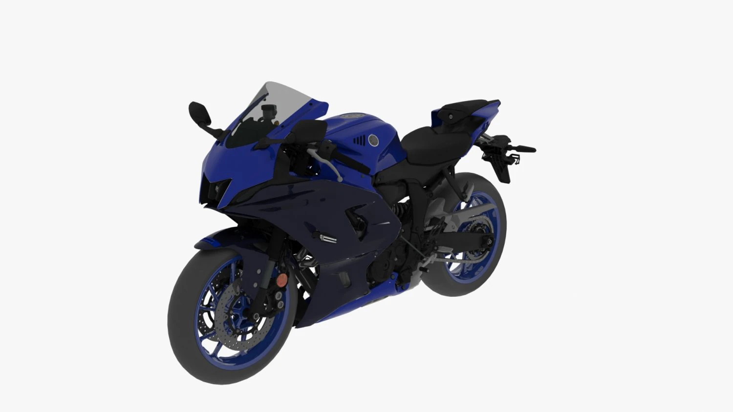 2021 yamaha yzf-r7 3D Model .c4d .max .obj .3ds .fbx .stl .blend 