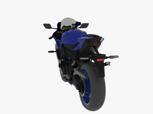 2021 yamaha yzf-r7 3D Model