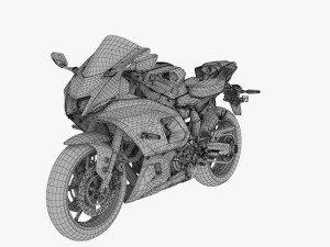 2021 yamaha yzf-r7 3D Model