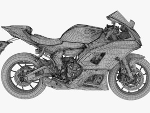 2021 yamaha yzf-r7 3D Model