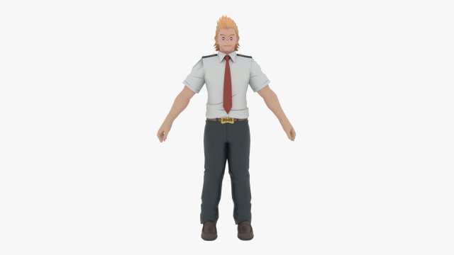 mirio togata - my hero academia 3Dモデル .c4d .max .obj .3ds .fbx .stl .blend 