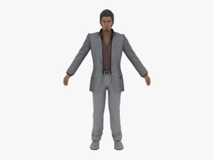 kazuma kiryu from yakuza series 3D Model