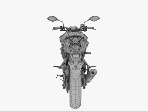 yamaha mt-03 3D Model