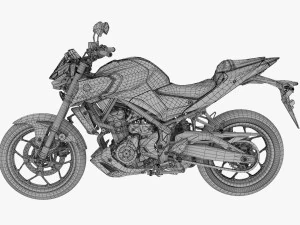 yamaha mt-03 3D Model