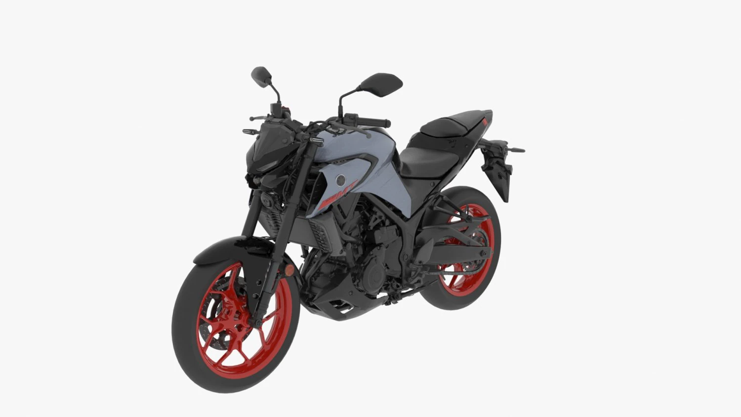 yamaha mt-03 3D Model .c4d .max .obj .3ds .fbx .stl .blend 